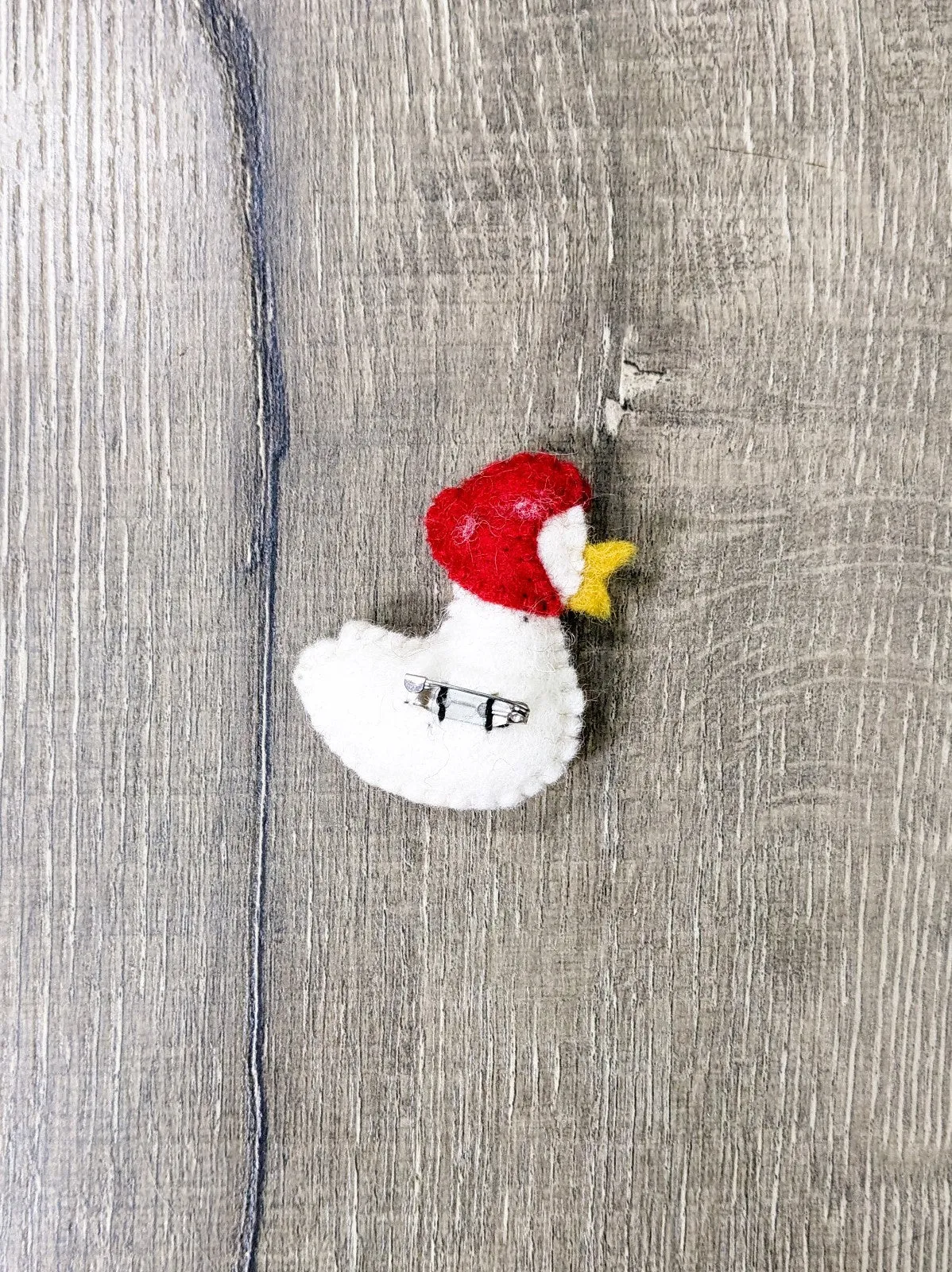 Felt Goose Brooch