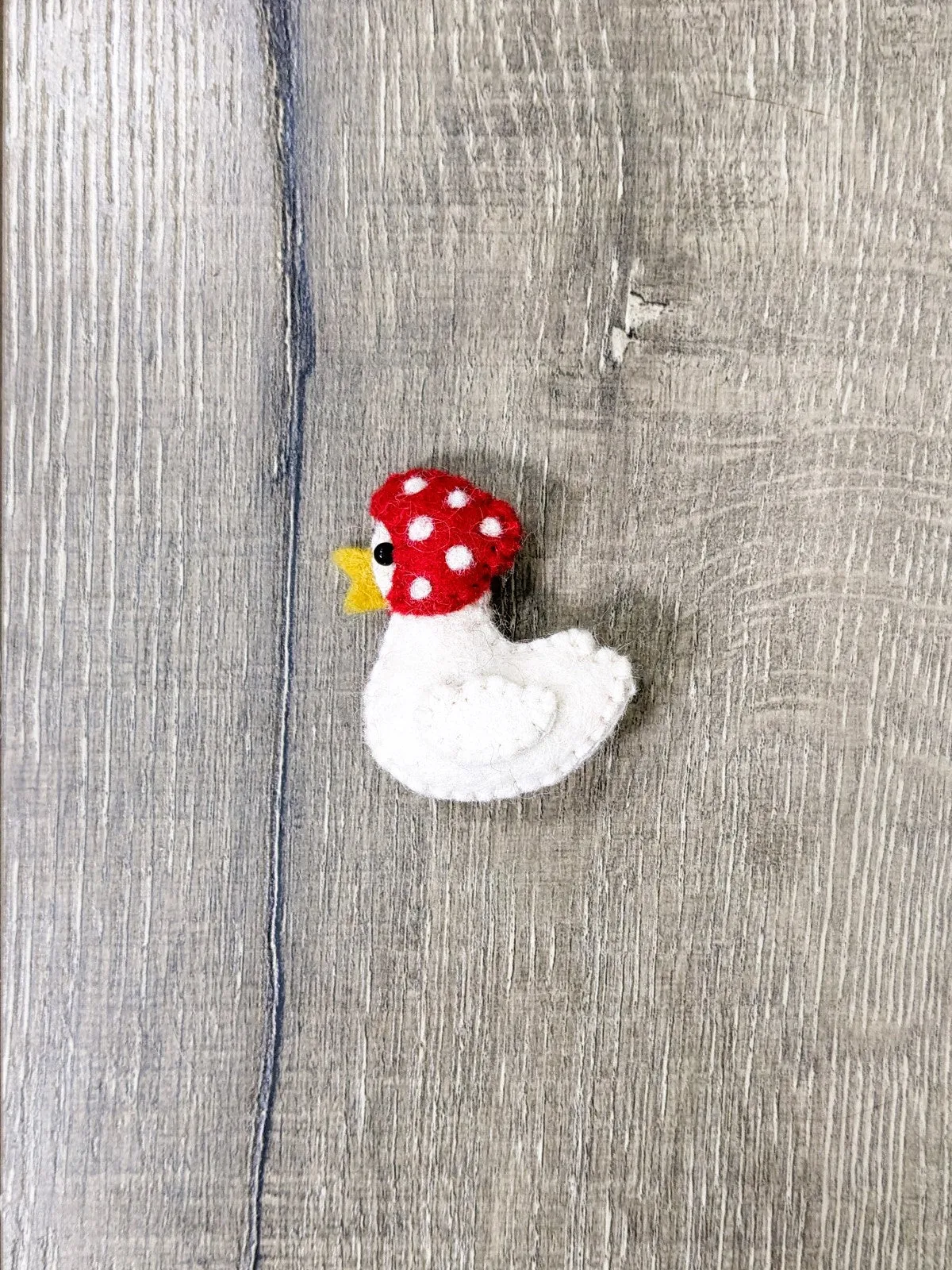 Felt Goose Brooch