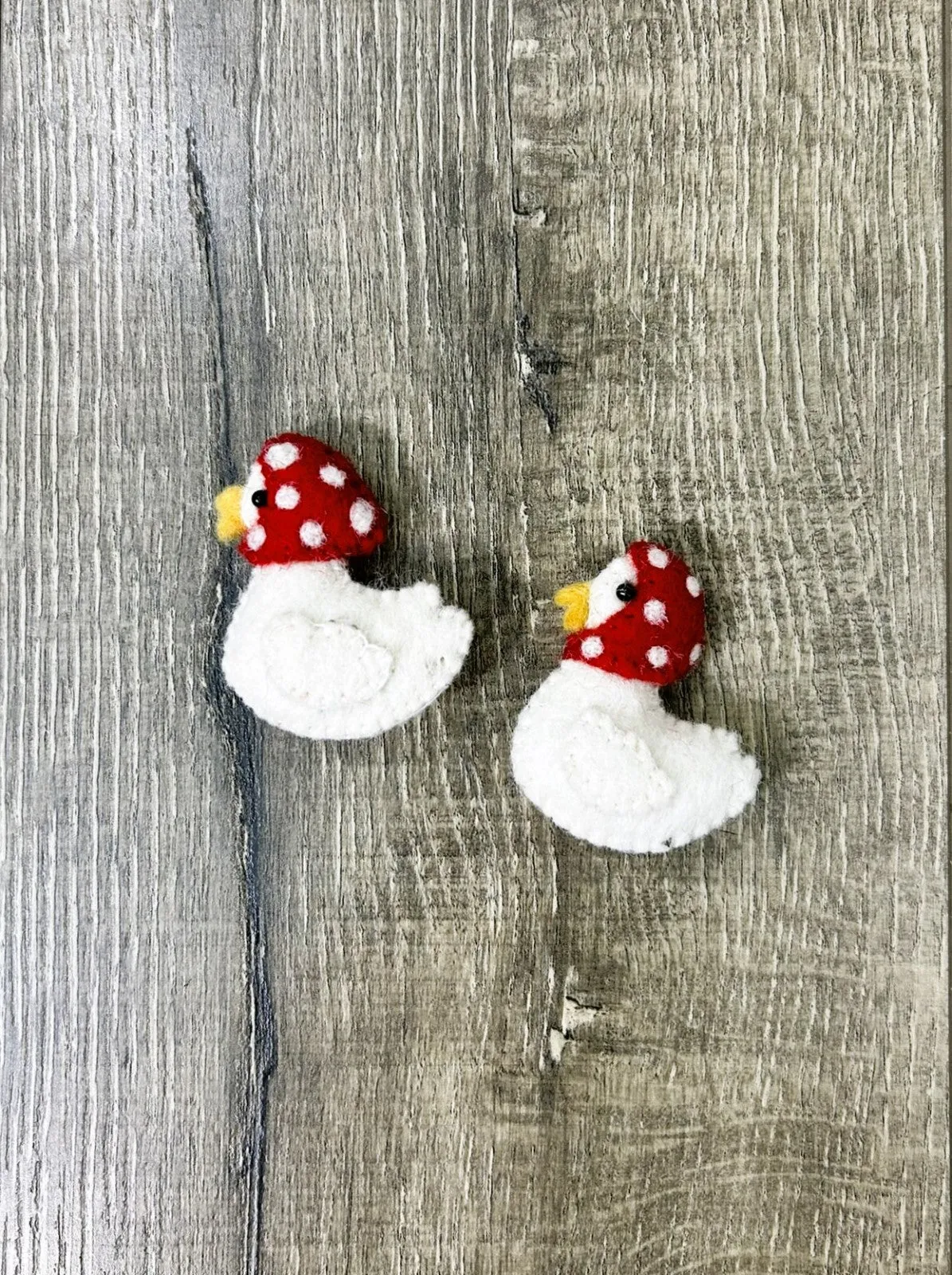 Felt Goose Brooch