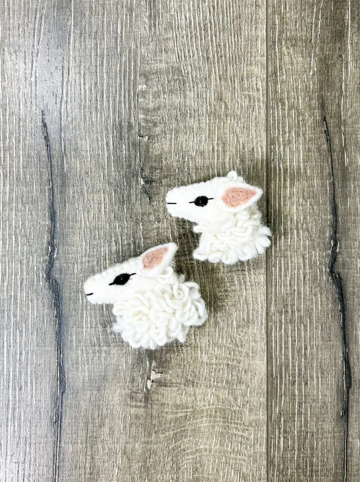 Felt Sheep Head Brooch