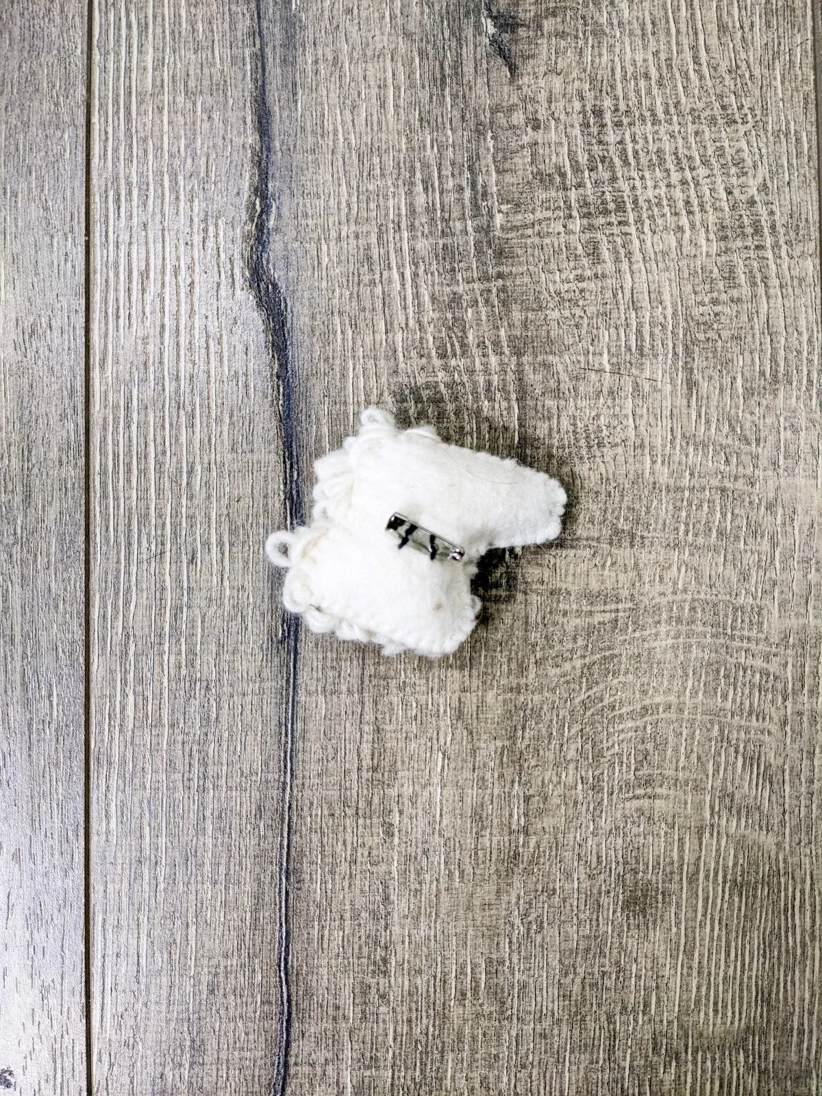 Felt Sheep Head Brooch