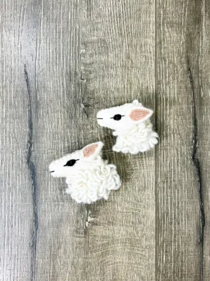 Felt Sheep Head Brooch
