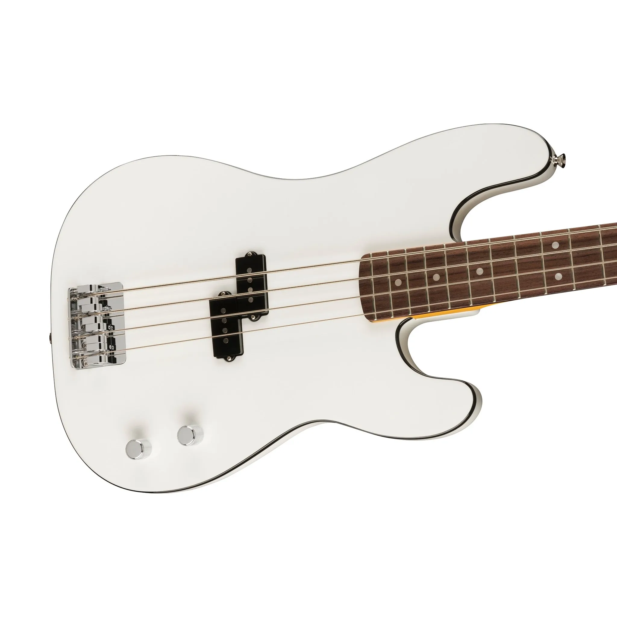 Fender Aerodyne Special Precision Bass Guitar, RW FB, Bright White