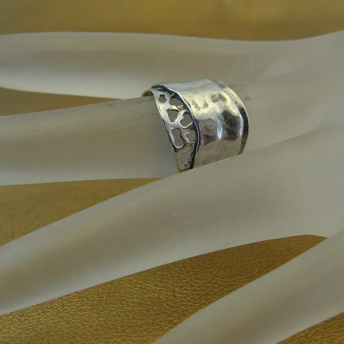 Filigree Ring 925 Sterling Silver 6,6.5,7 Unique Handmade Hadar Designers()Last