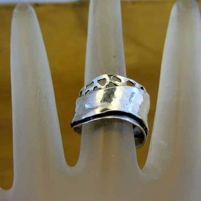 Filigree Ring 925 Sterling Silver 6,6.5,7 Unique Handmade Hadar Designers()Last