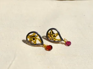 Filigree teardrop earrings