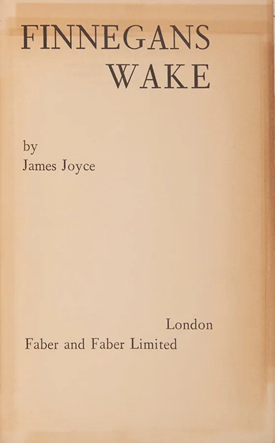 Finnegans Wake.