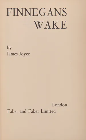 Finnegans Wake.