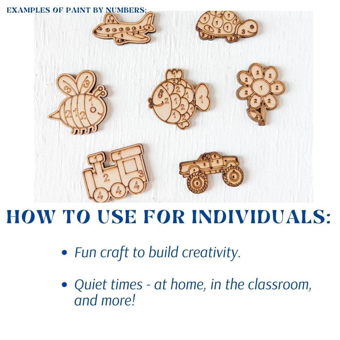 Fish Painting by Numbers Preschool, Craft Kits for Kids, Bulk Birthday Party Favor and Make and Take for Kids