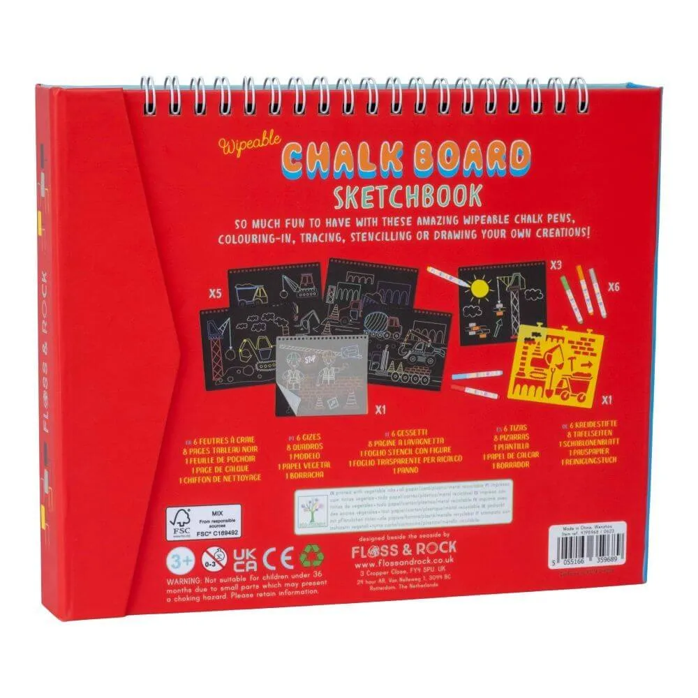 Floss & Rock Chalk Board Sketchbook, Construction