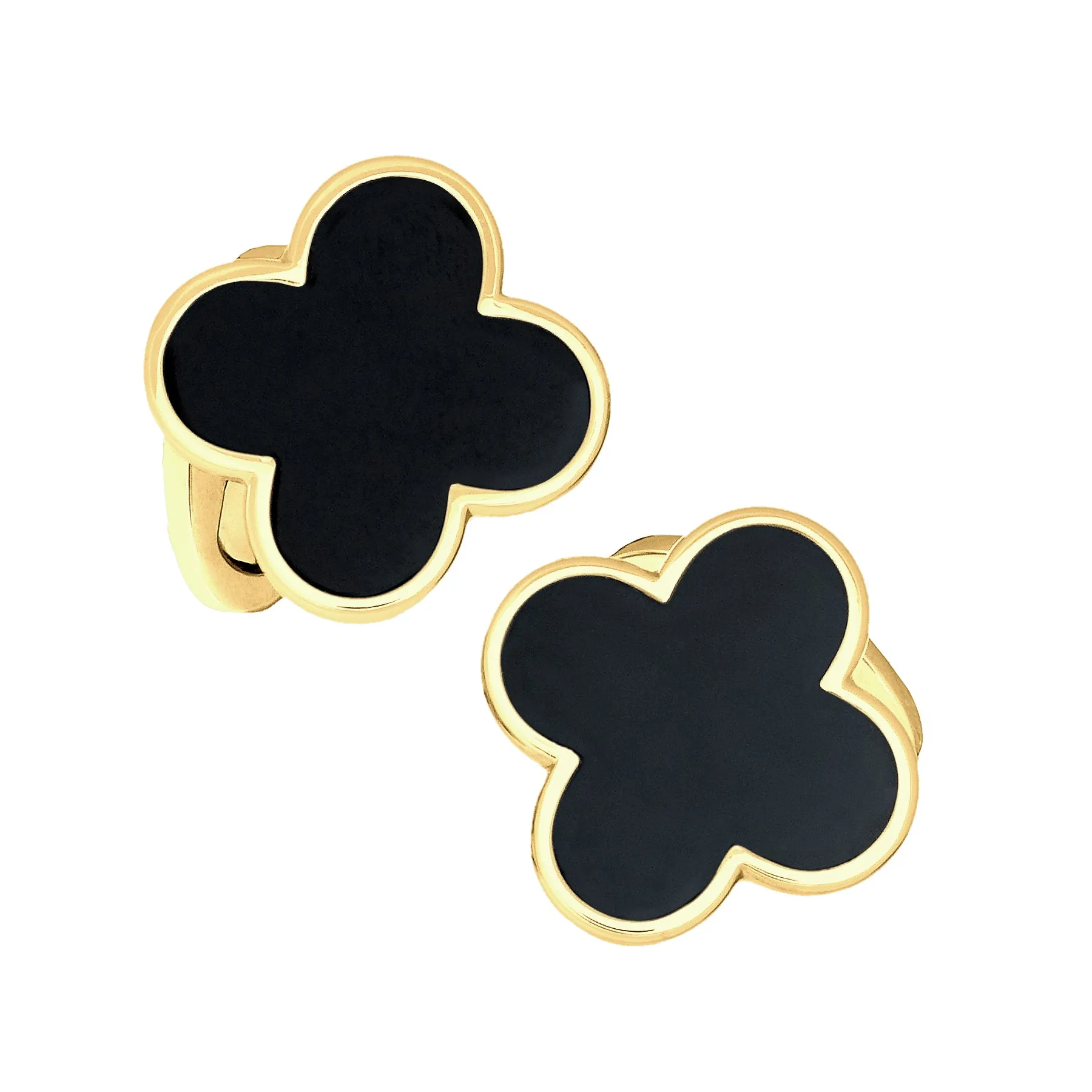 Four Leaf Clover 18K Gold Vermeil Sterling Cufflinks