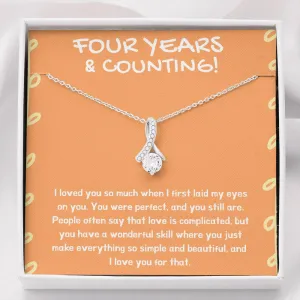 Four Year Anniversary Necklace