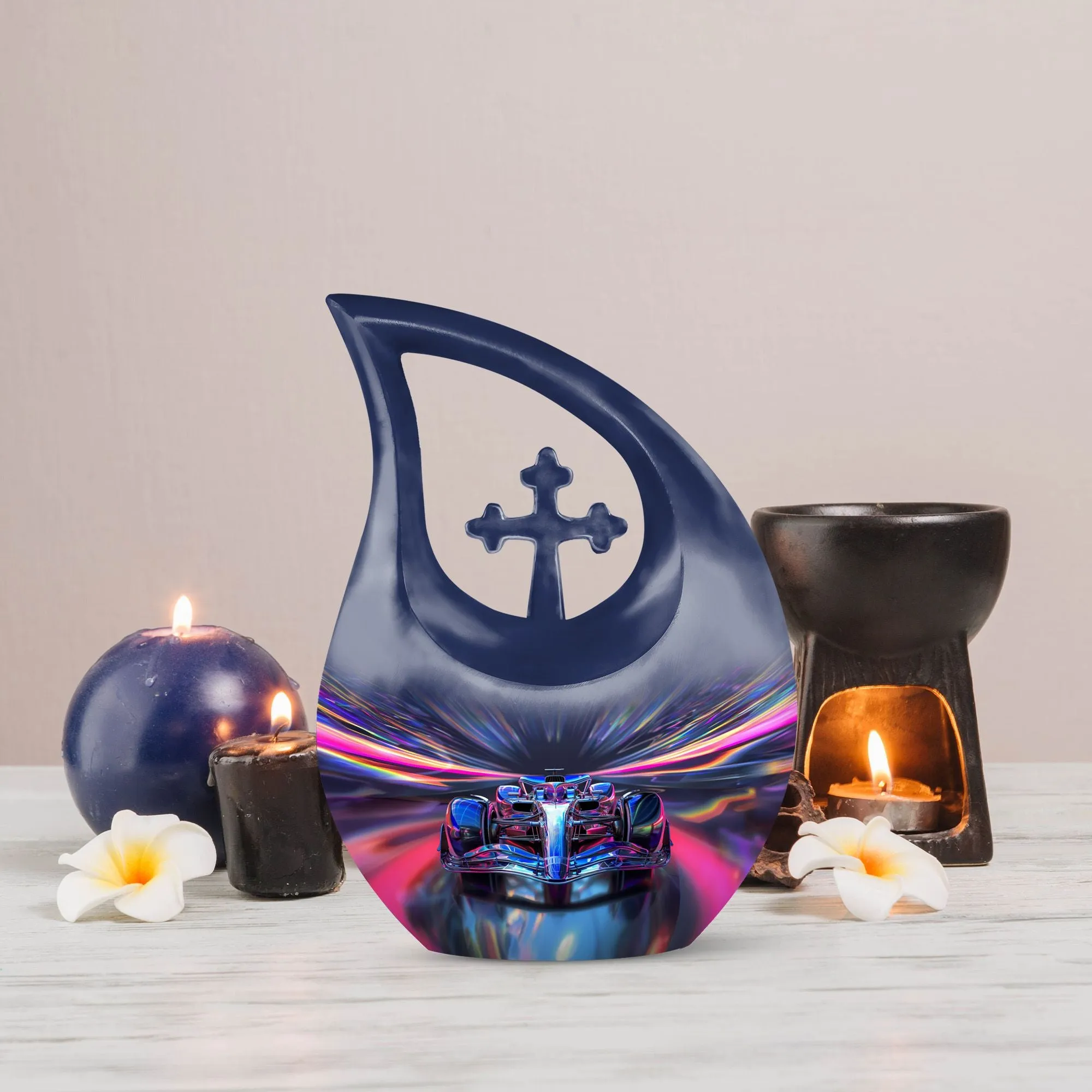 Futuristic Speed Light Memorial Urn For Human Ashes
