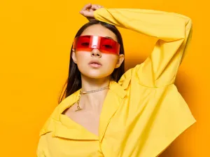 Futuristic woman Sunglasses