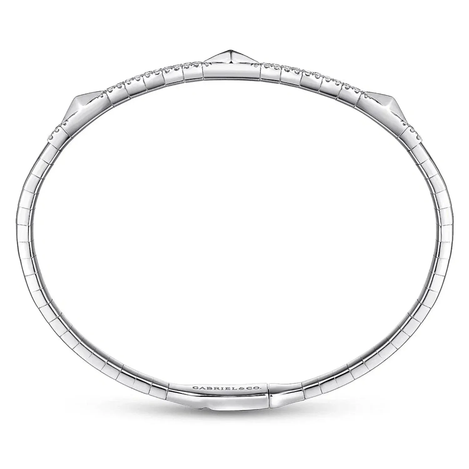 Gabriel & Co. Diamond Stations Bangle Bracelet