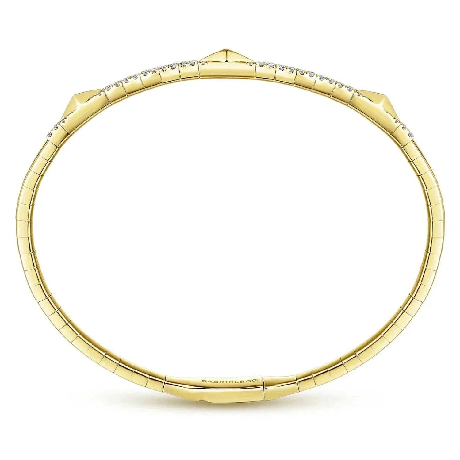 Gabriel & Co. Diamond Stations Bangle Bracelet
