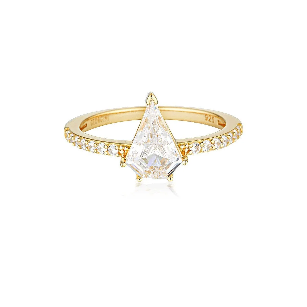 Georgini Rock Star Shield Gold Ring - 10