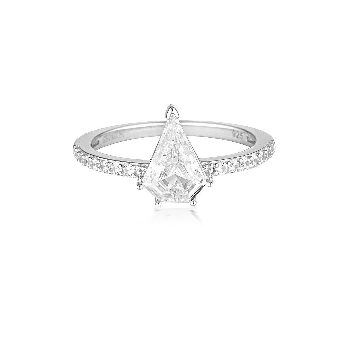 Georgini Rock Star Shield Ring Silver - 6