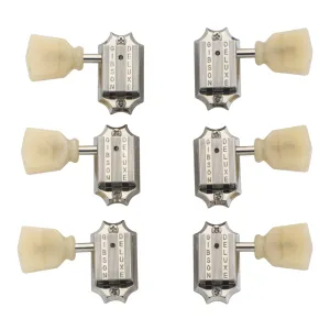 Gibson Deluxe Yellow Key Tuner Set Nickel Finish