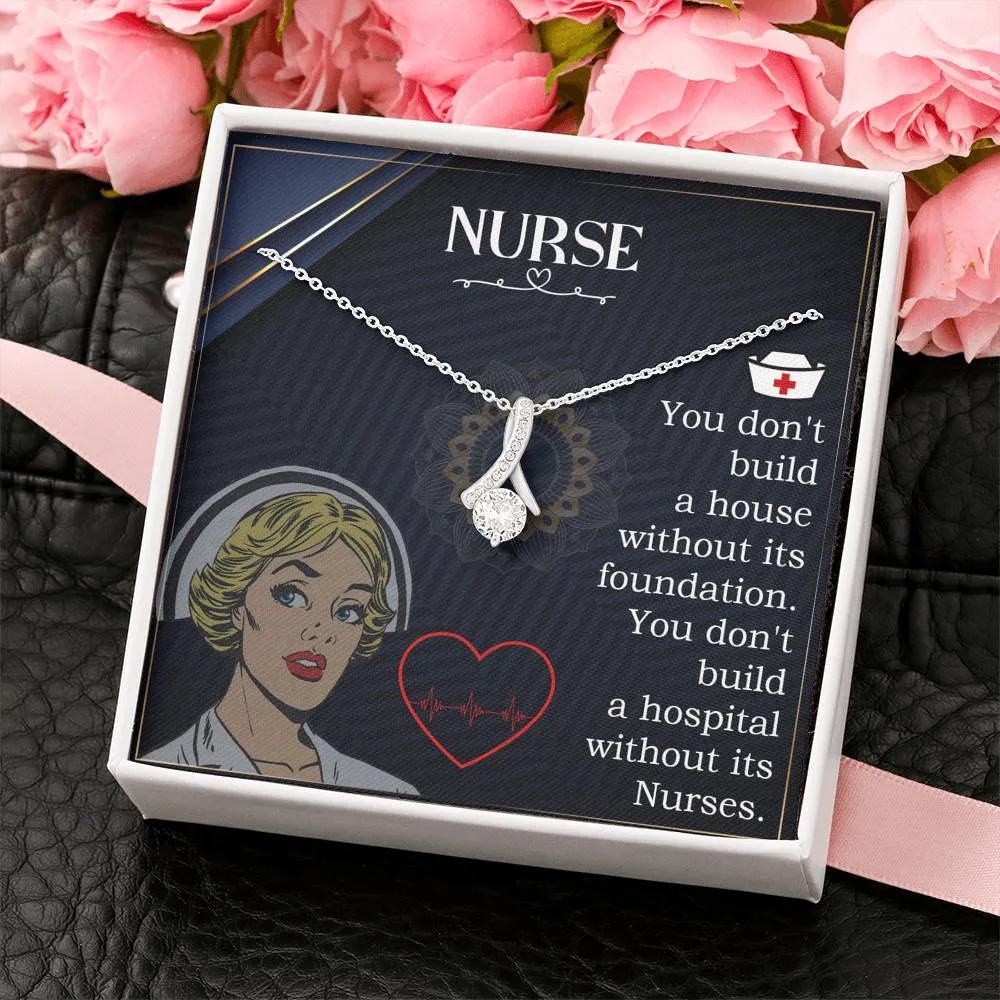 Gift For Nurse - Alluring Ribbon Necklace - Nurse Appreciation