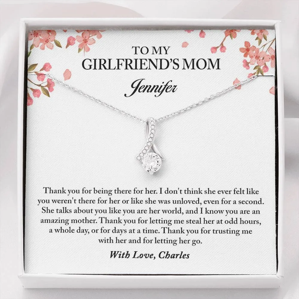 Girlfriend Mom Necklace, Gift for Girlfriends Mom, Girlfriend Mom's Gift, Gift for Girlfriend's Mother, Birthday Gift, Mother's Day Gifts
