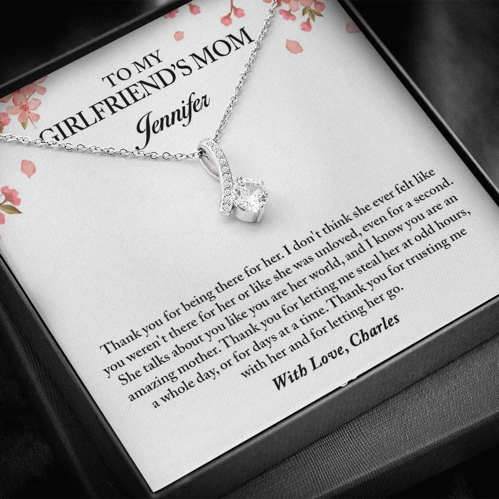 Girlfriend Mom Necklace, Gift for Girlfriends Mom, Girlfriend Mom's Gift, Gift for Girlfriend's Mother, Birthday Gift, Mother's Day Gifts