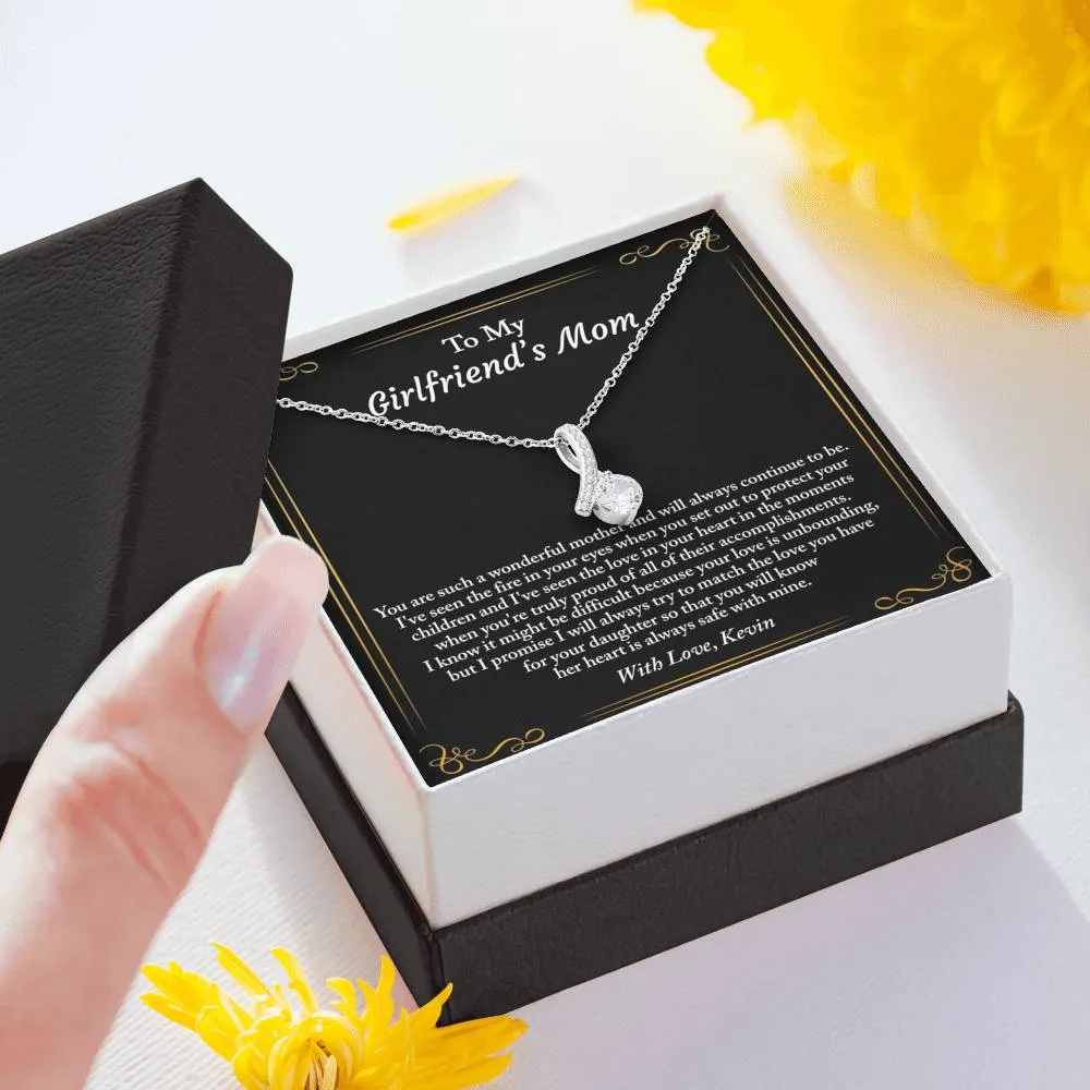 Girlfriend Mom Necklace, Gift for Girlfriends Mom, Girlfriend Mom's Gift, Gift for Girlfriend's Mother, Birthday Gift, Mother's Day Gifts