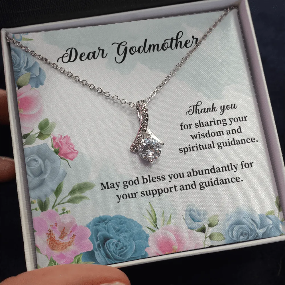 Godmother - Thank You For Sharing Your Wisdom - Alluring Beauty Infinity Necklace Message Card