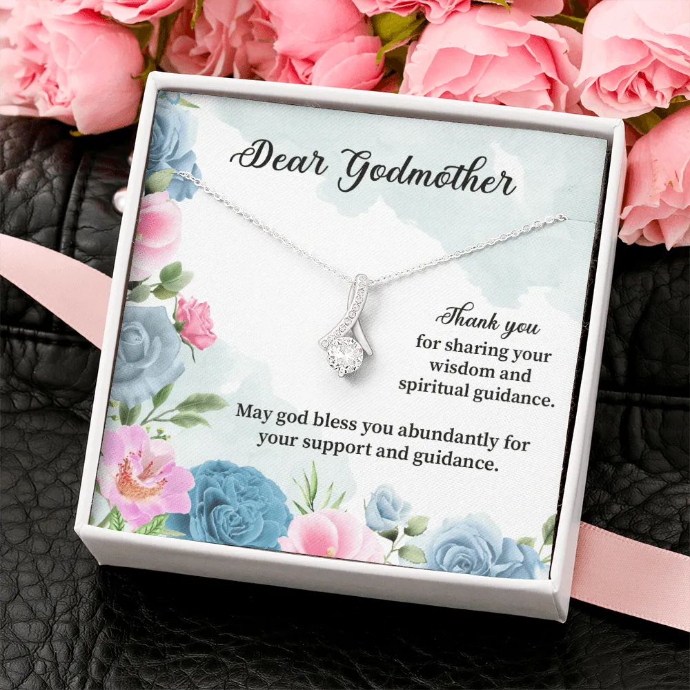 Godmother - Thank You For Sharing Your Wisdom - Alluring Beauty Infinity Necklace Message Card