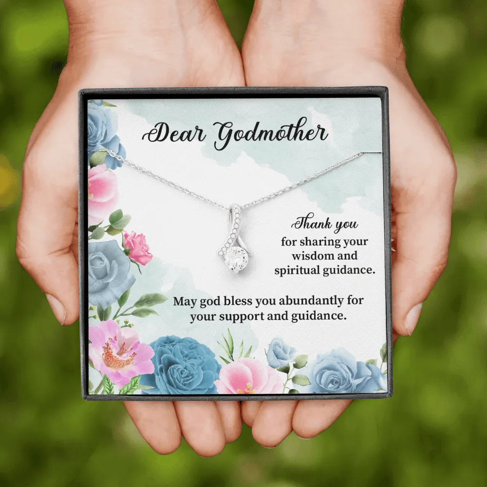 Godmother - Thank You For Sharing Your Wisdom - Alluring Beauty Infinity Necklace Message Card