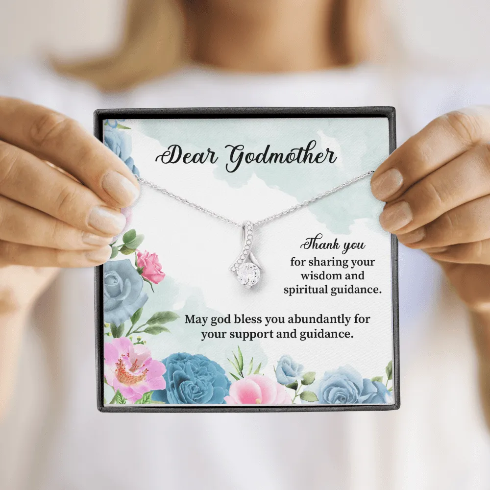 Godmother - Thank You For Sharing Your Wisdom - Alluring Beauty Infinity Necklace Message Card