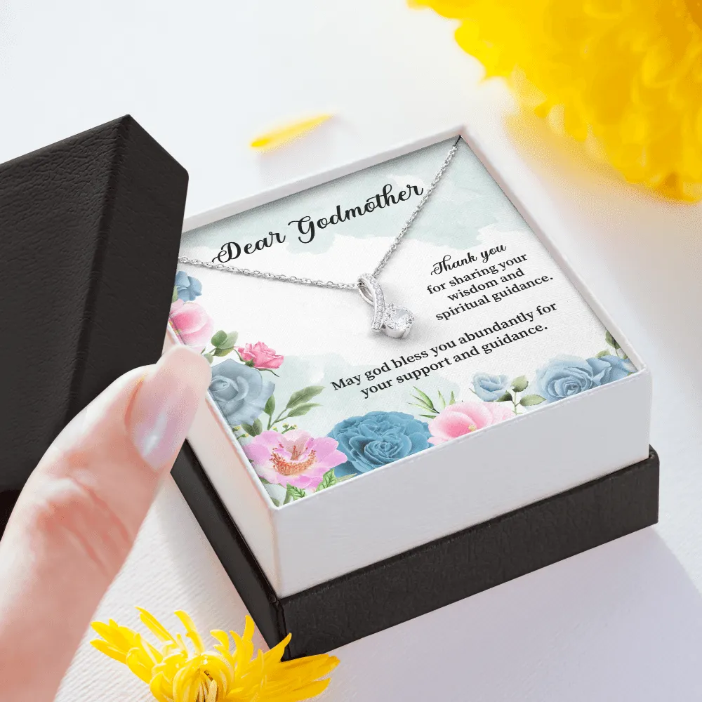 Godmother - Thank You For Sharing Your Wisdom - Alluring Beauty Infinity Necklace Message Card