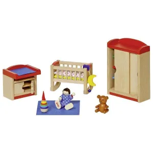 Goki Doll House Furniture - Children's Room, Modern