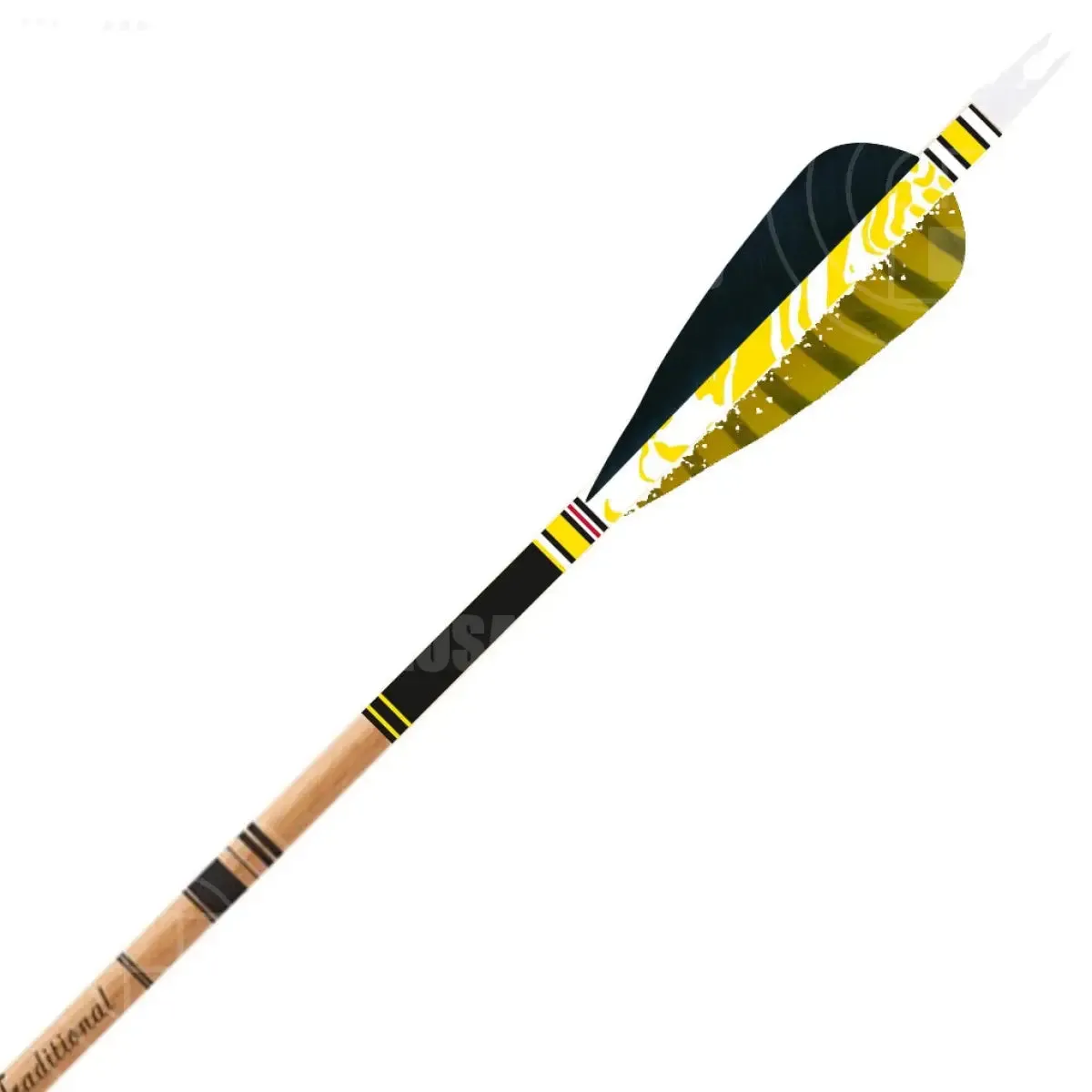 Gold Tip Traditional Feather Fletched Arrows (6 Pk)