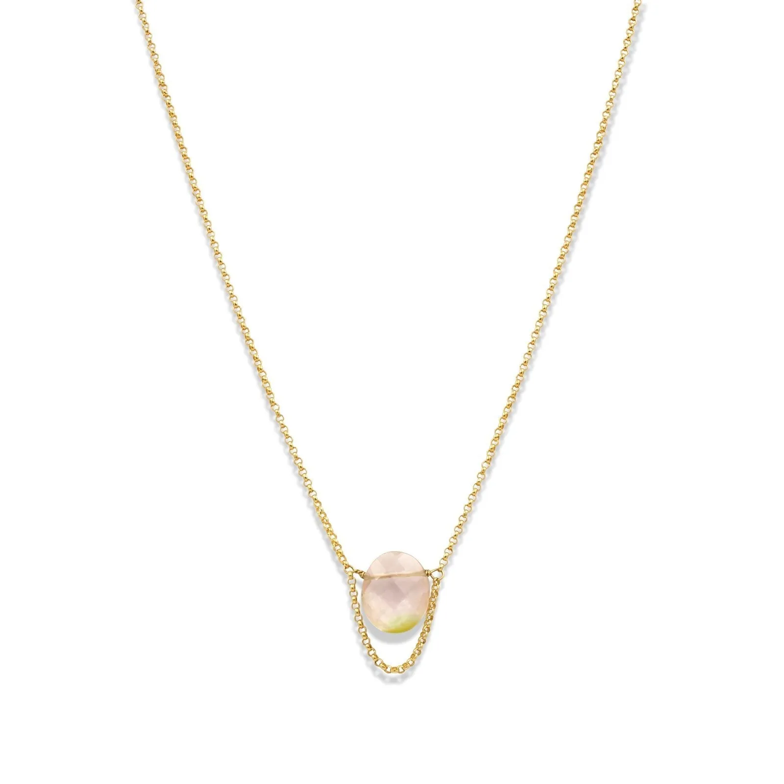 Gold Tourmaline Pendant