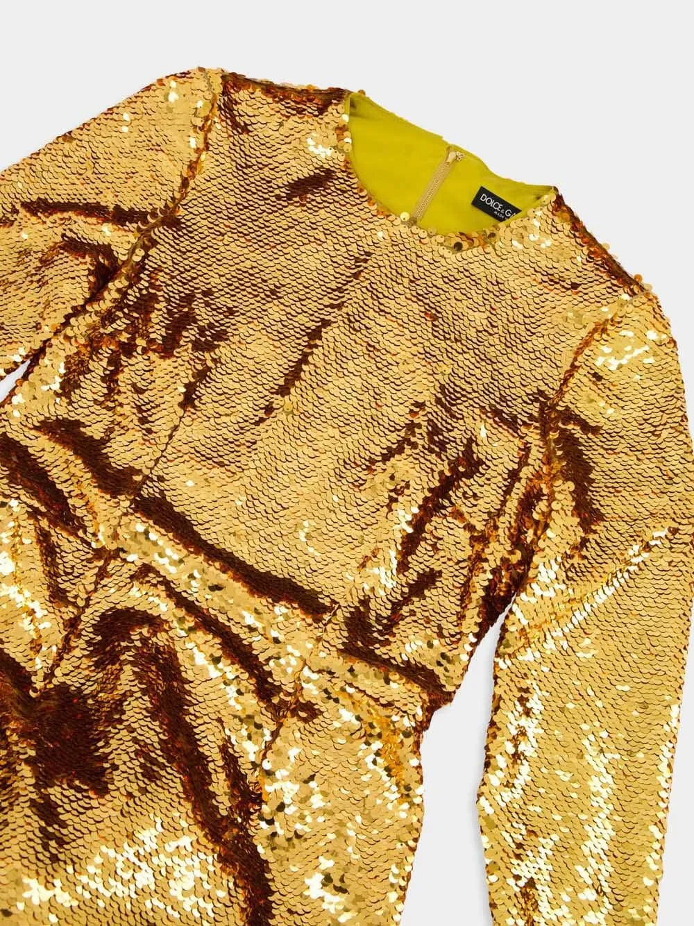 Golden Sequined Mermaid Gown