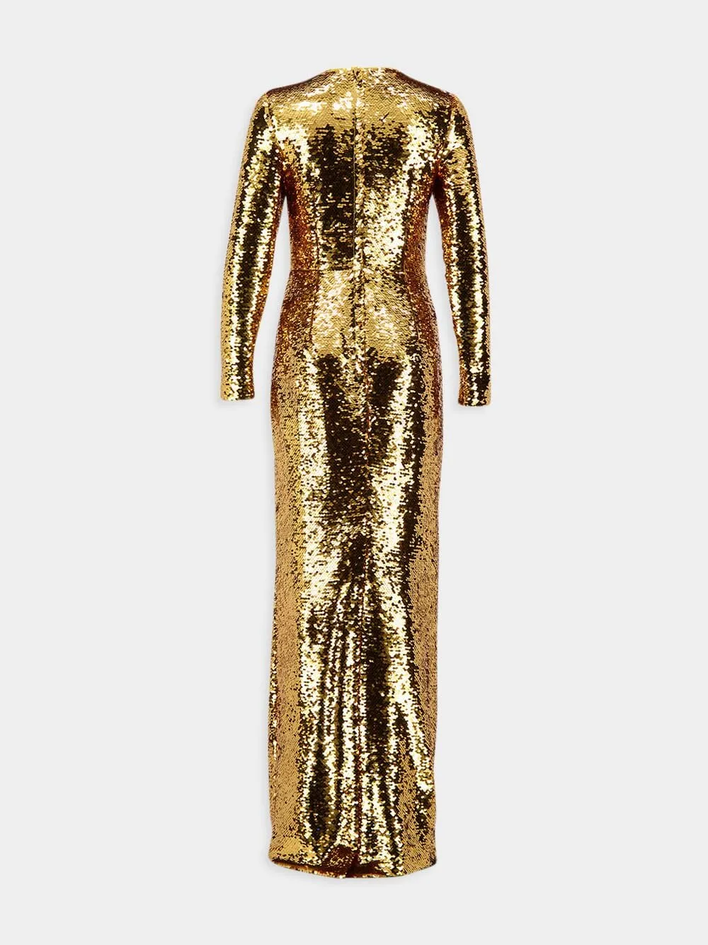 Golden Sequined Mermaid Gown