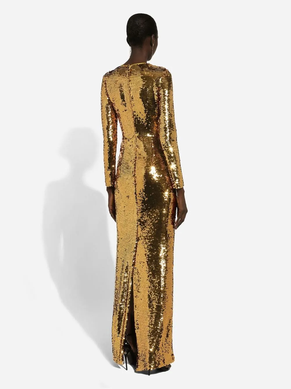 Golden Sequined Mermaid Gown