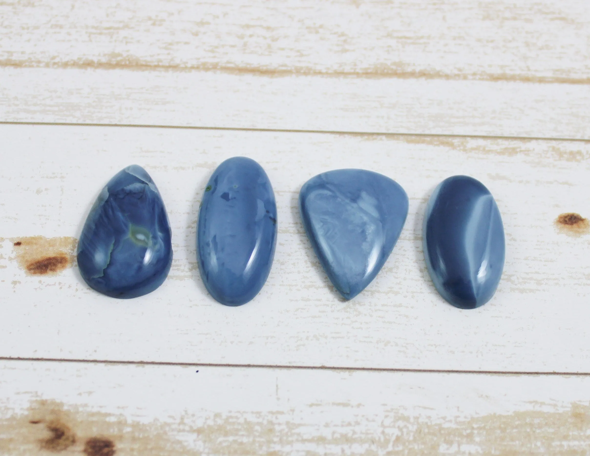 Grade A Blue Opal Cabochon