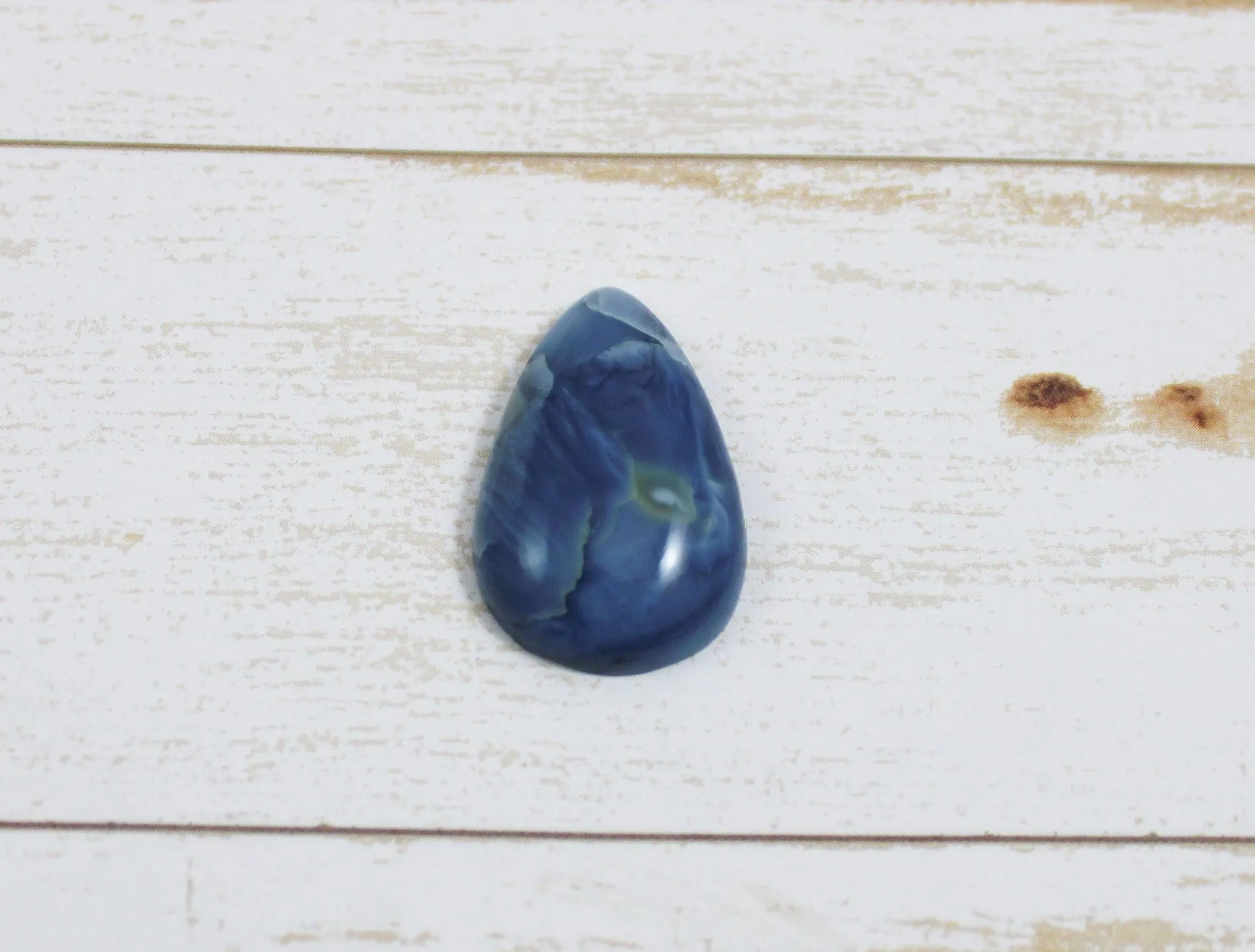 Grade A Blue Opal Cabochon