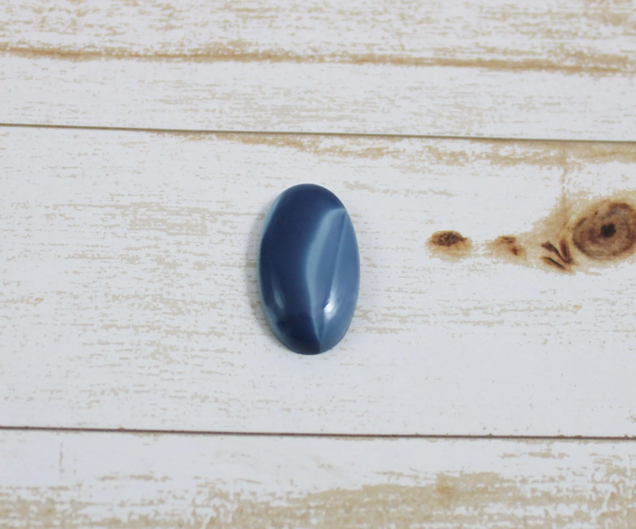Grade A Blue Opal Cabochon