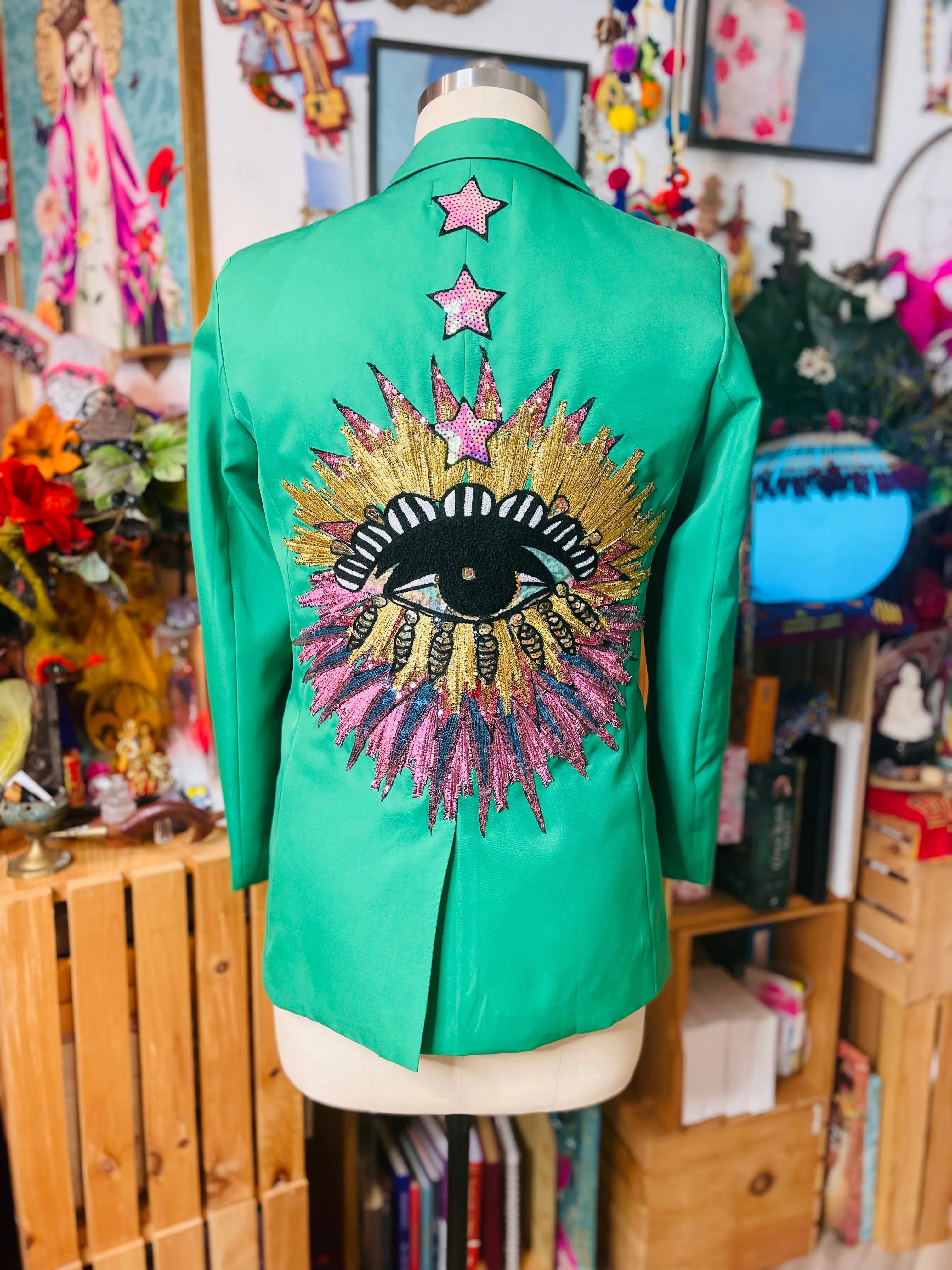 Green is the new Black Eye Pea Blazer