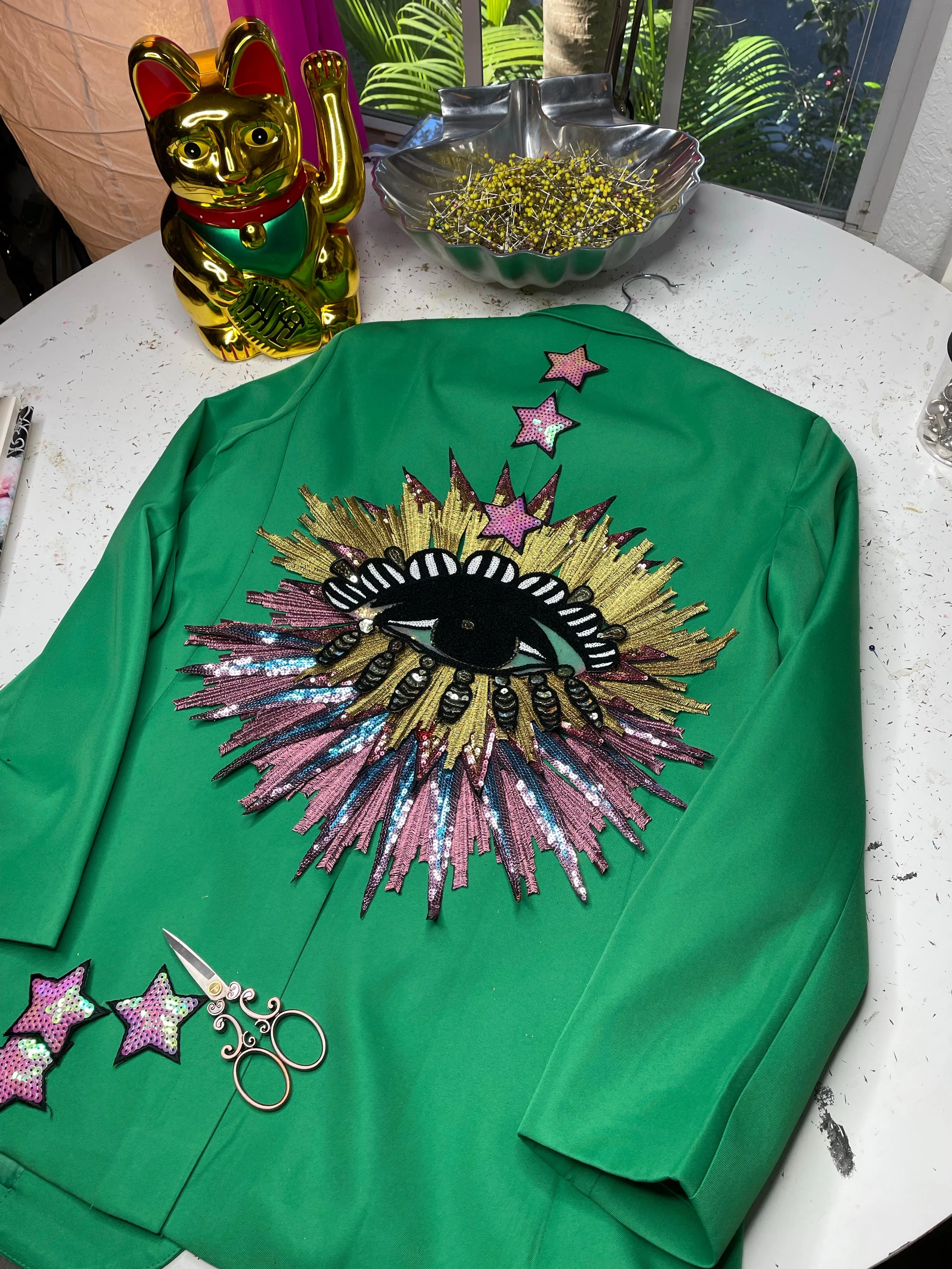 Green is the new Black Eye Pea Blazer