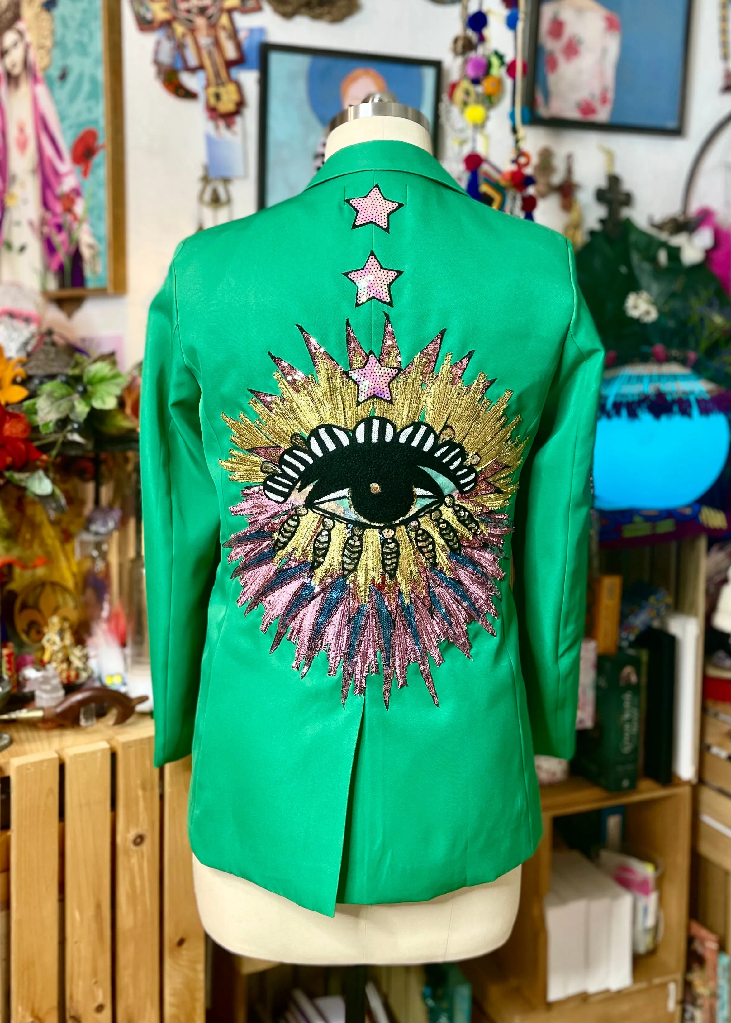 Green is the new Black Eye Pea Blazer