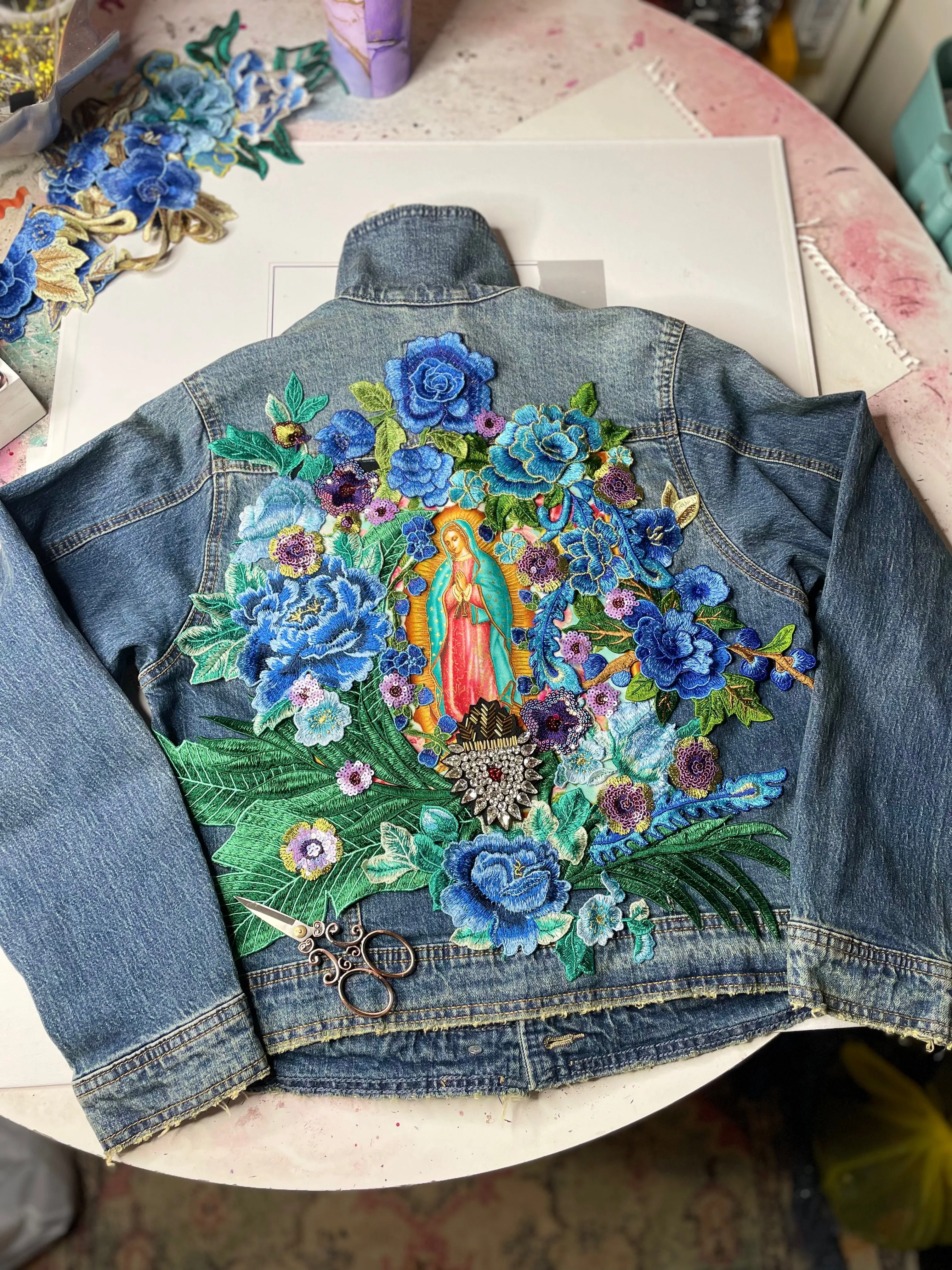 Guadalupe in Blue Jakcet