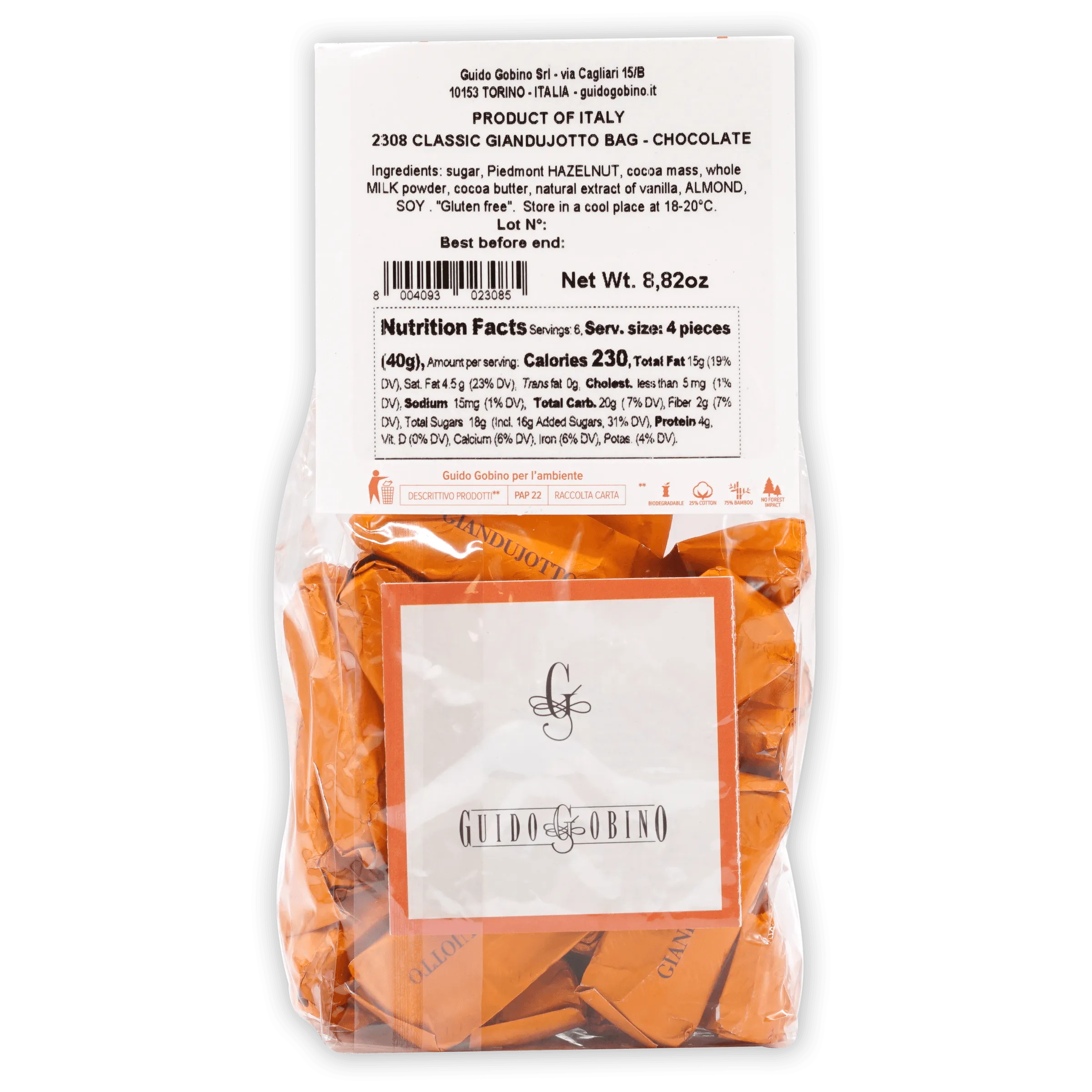 Guido Gobino Classic Giandujotto Bag by Bar & Cocoa