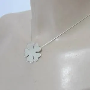 Hadar Designers Handmade Unique Modern Floral Sterling Silver Pendant (H) Last