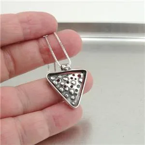 Hadar Designers Unique Modern Handmade 925 Sterling Silver Pendant Art (H) SALE
