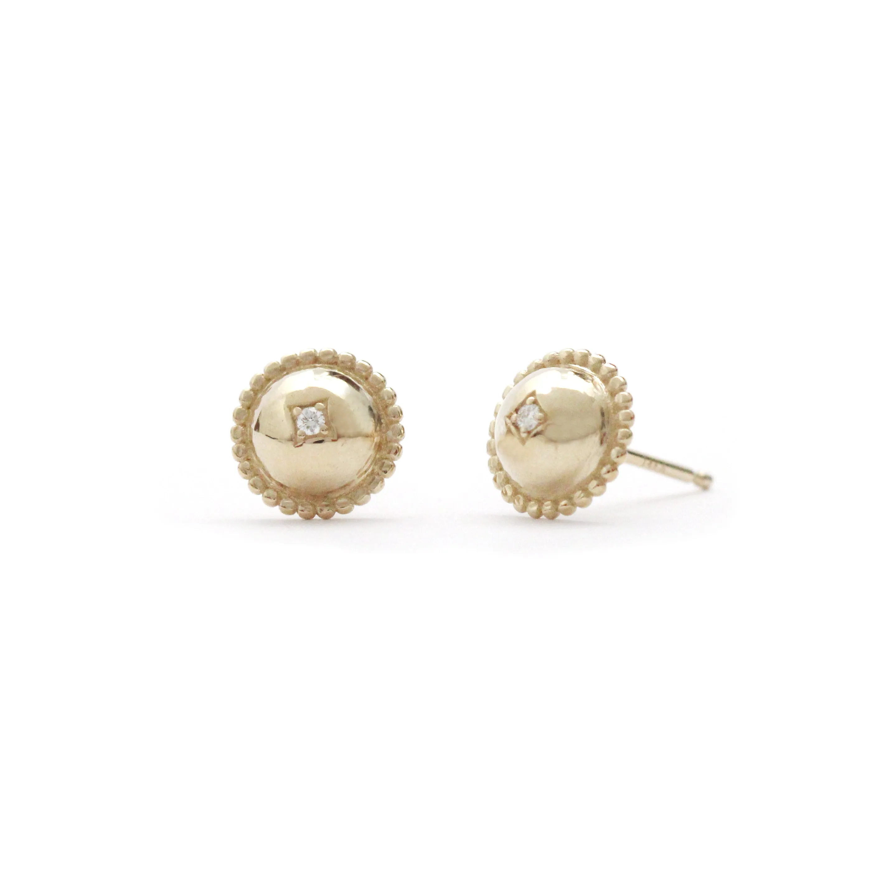 Half Dome Diamond Earrings