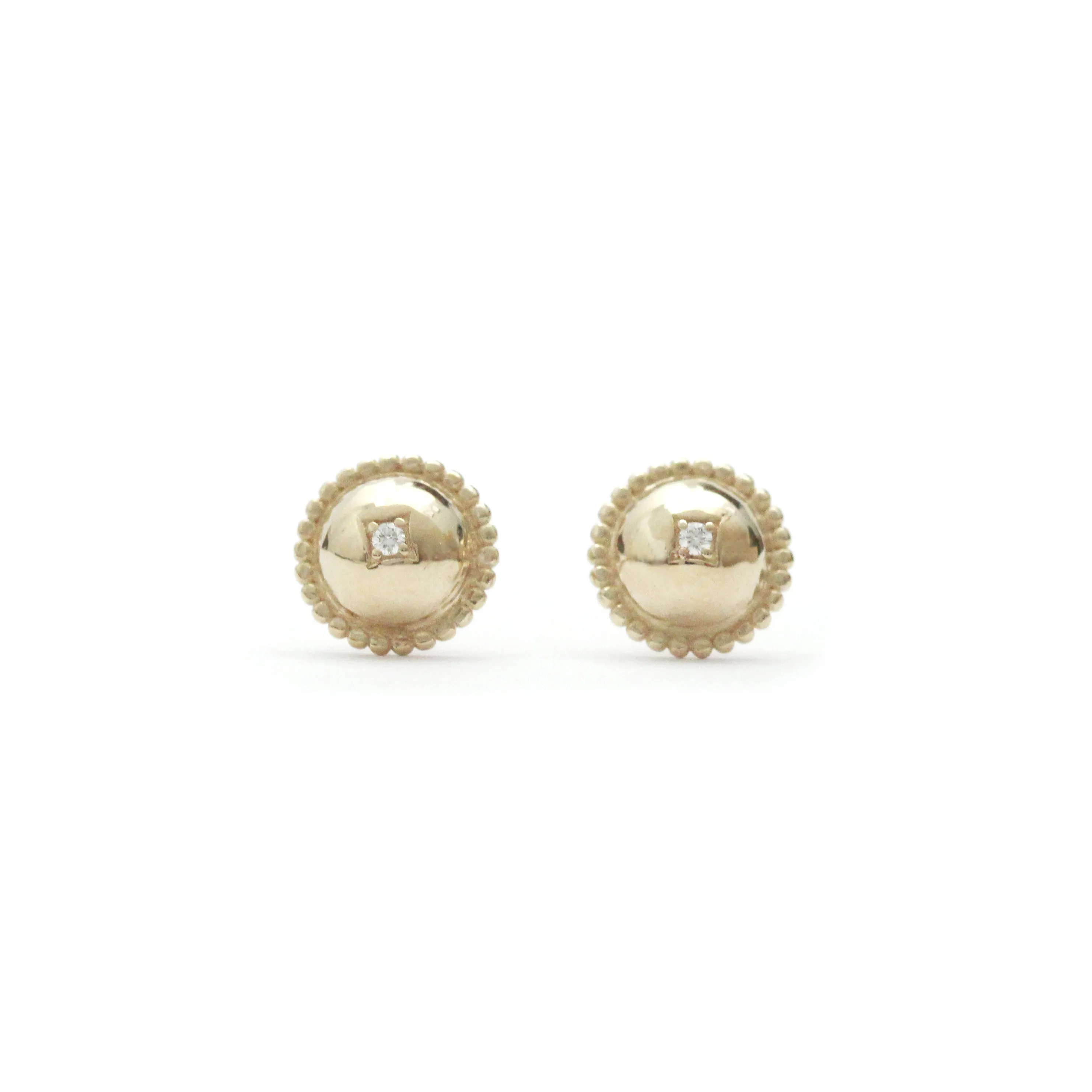 Half Dome Diamond Earrings